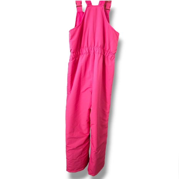 Pink Ski Overalls/Snowbibs, Size Large (10/12) - Picture 2 of 8